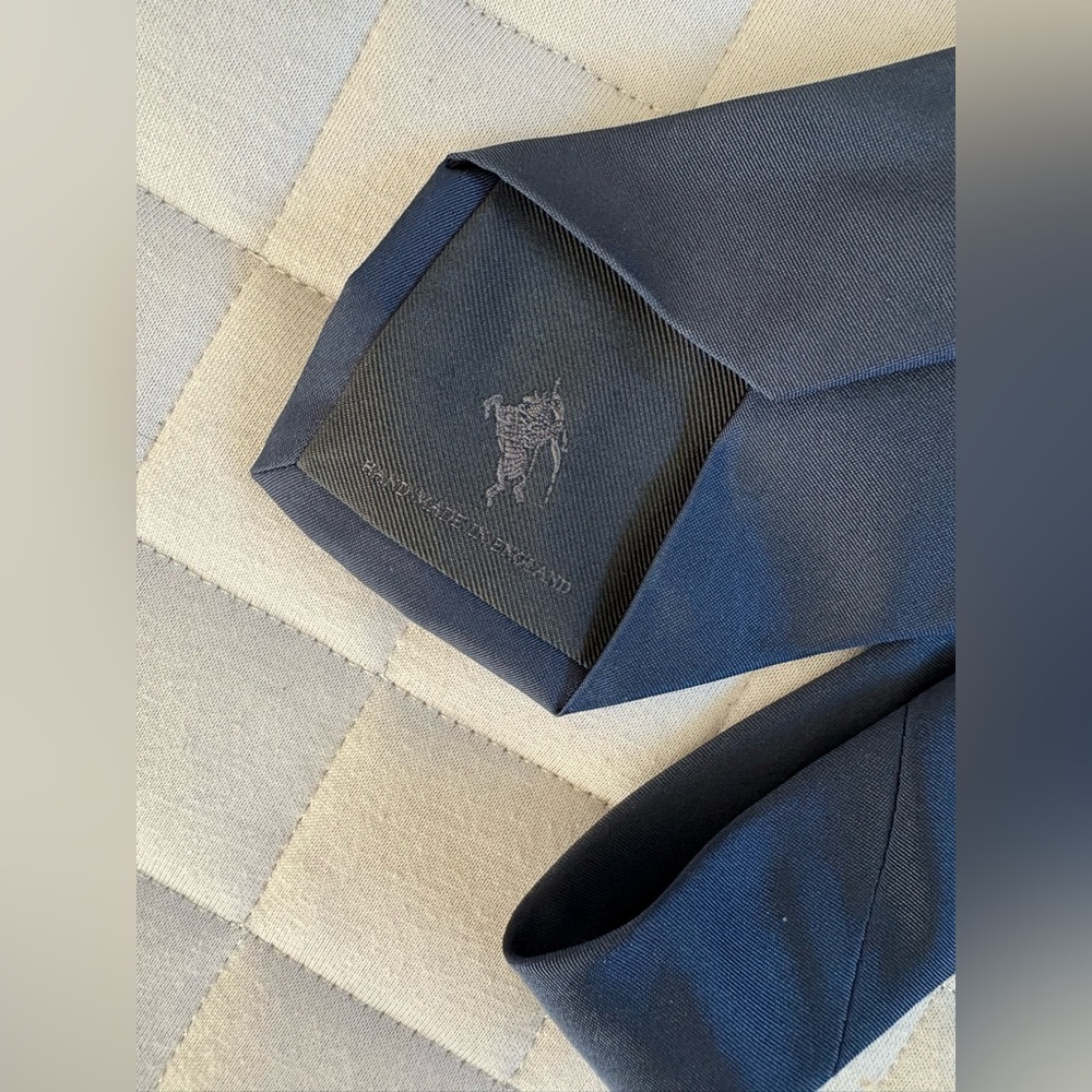 Burberry Dark Blue/Navy Tie - Clinton - Picture 3 of 4